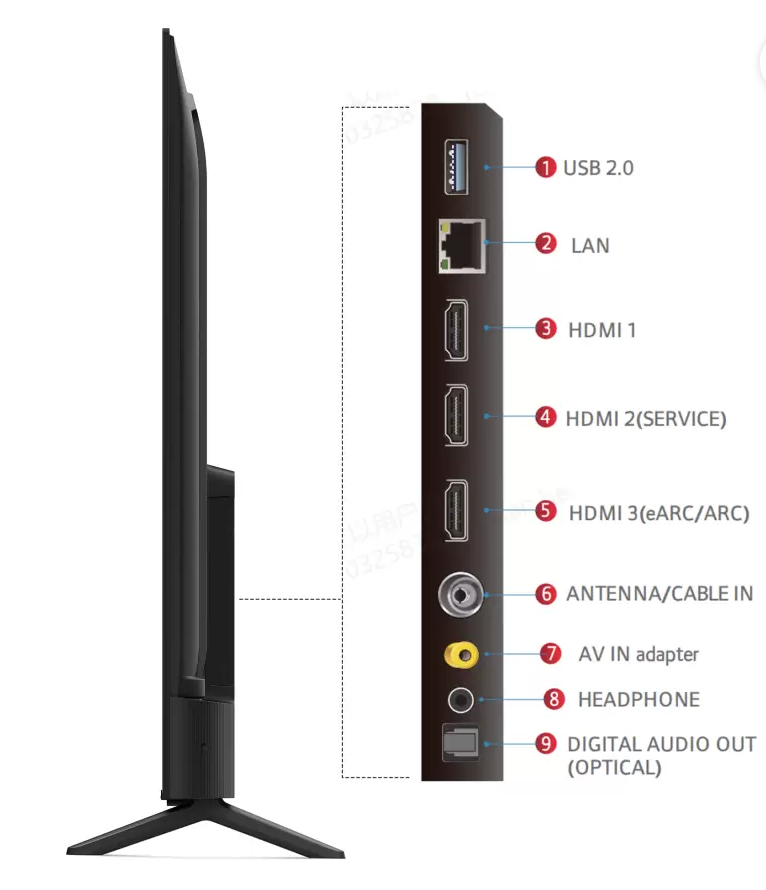 TCL TV DLED 43''  - GOOGLE TV - 4K HDR - UHD - YOUTUBE - NETFLIX - TCL_43P635