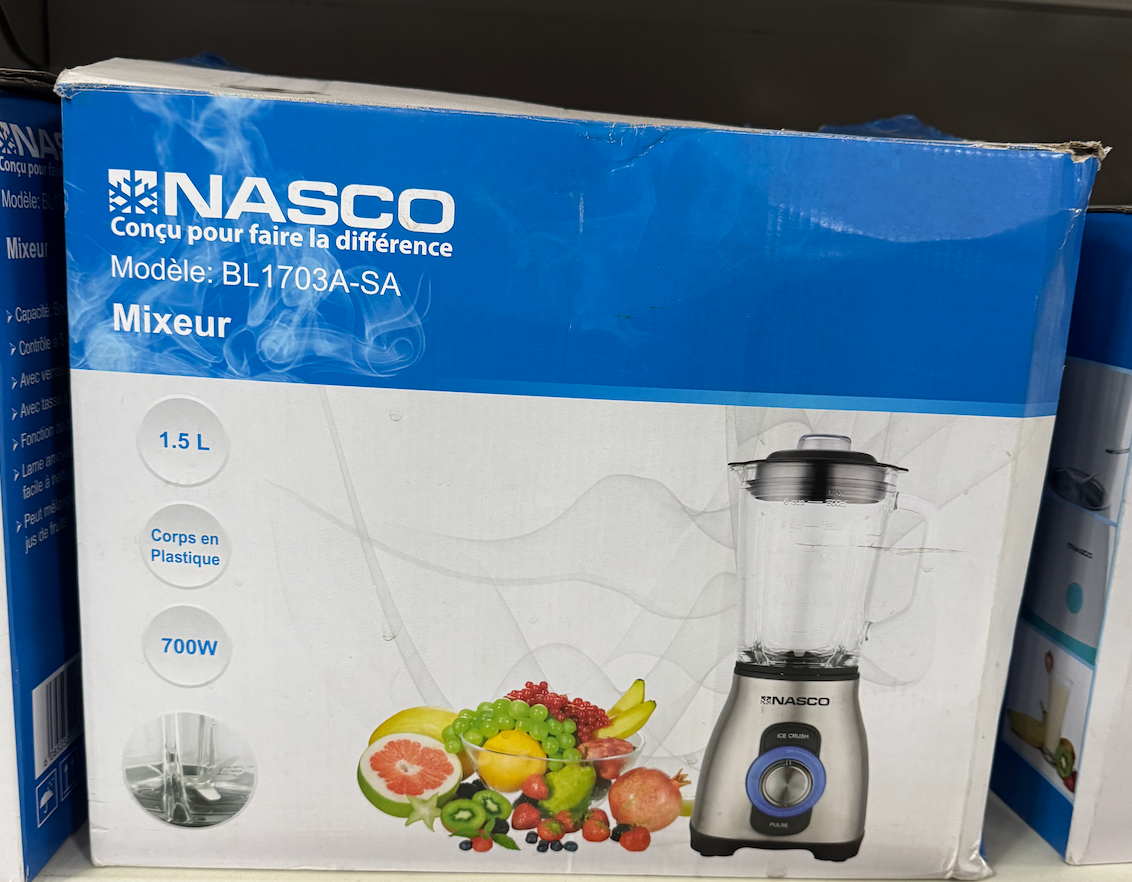 NASCO MIXEUR - 1.5 L - Gris –  BL1703A-SA