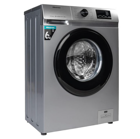 HISENSE MACHINE A LAVER - 6KG - A++ - FRONT LOAD - TITANIUM - WFVB6010MT