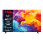 TCL TV LED 55''- GOOGLE TV - 4K UHD - YOUTUBE - NETFLIX - T-SCREEN - 55V6B