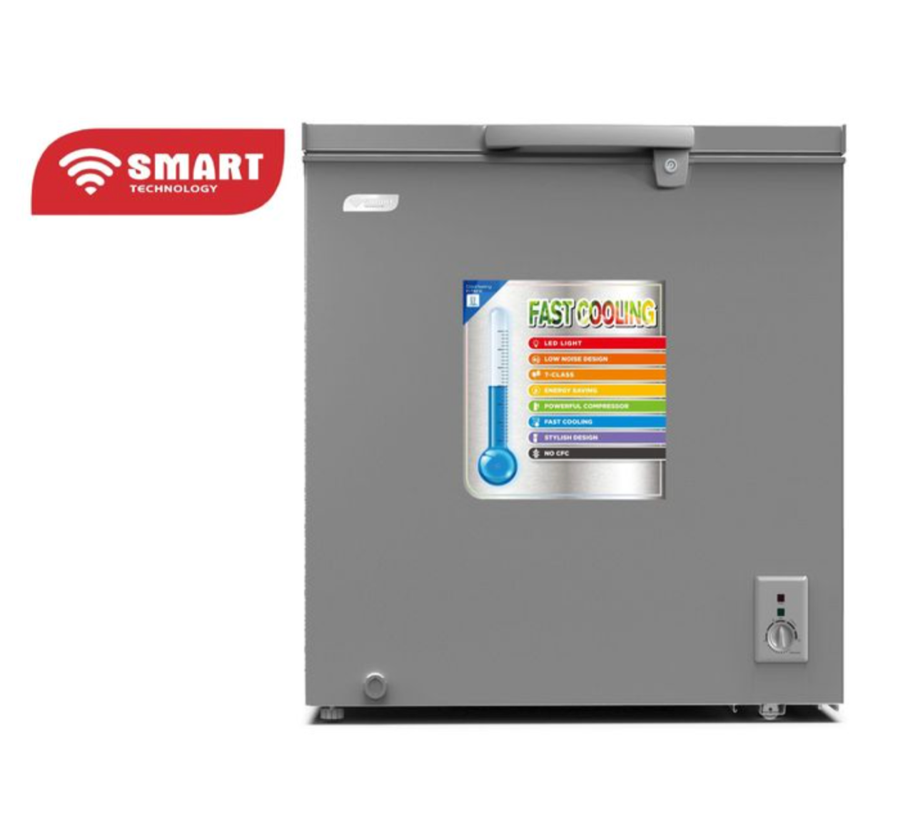 SMART TECHNOLOGY Congélateur Horizontal - 197 L - STCC-230