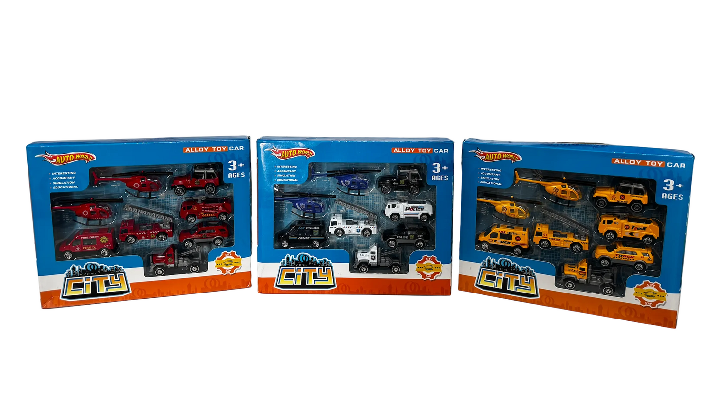 City collection de Voiture - pack de 8