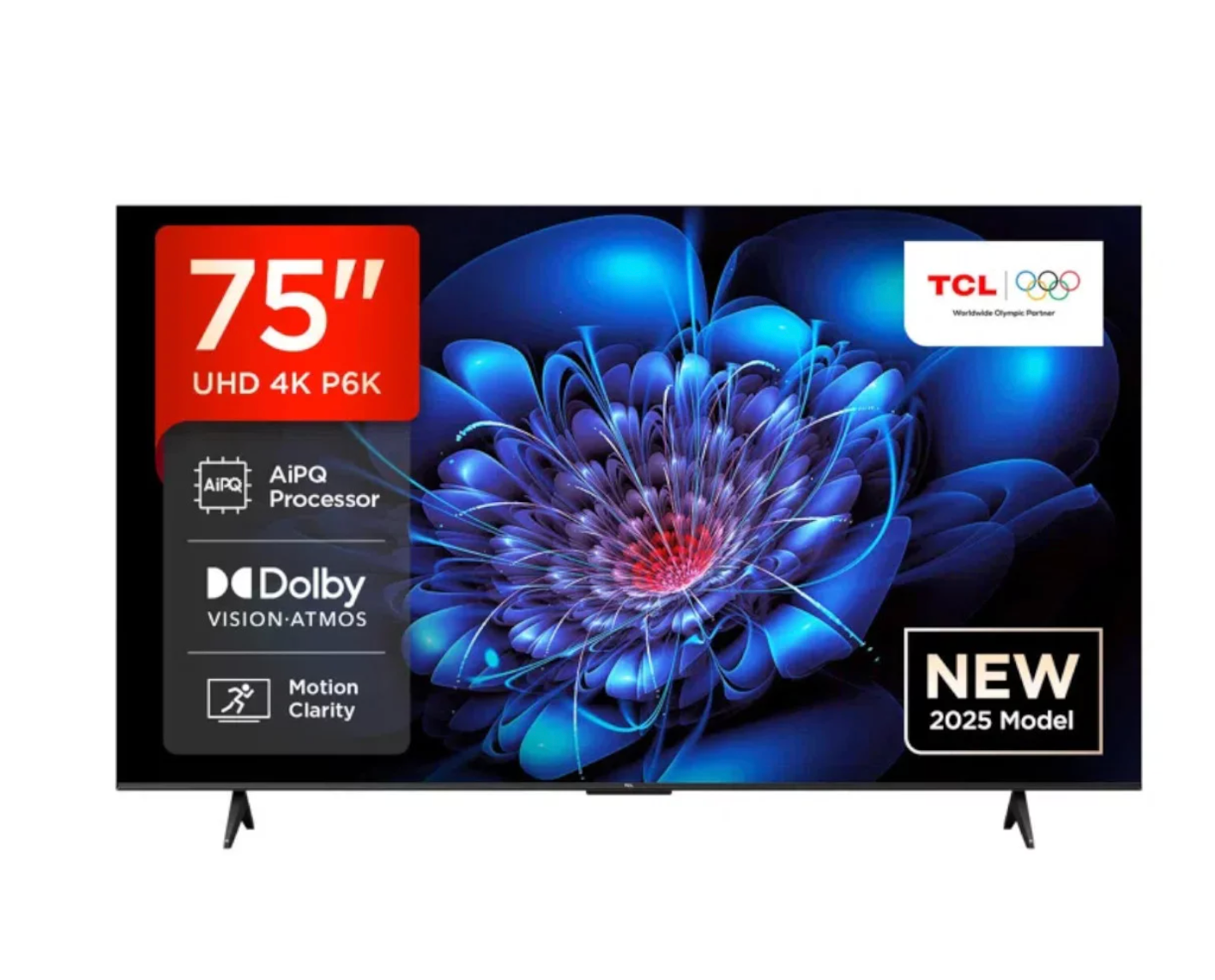 TCL TV LED 75''- GOOGLE TV - 4K UHD - NETFLIX-YOUTUBE - DTS VIRTUAL X - 75P6K