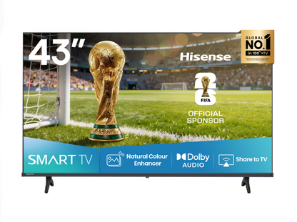 HISENSE TV LED SMART VIDAA 43" - YOUTUBE - NETFLIX - H43A4QS